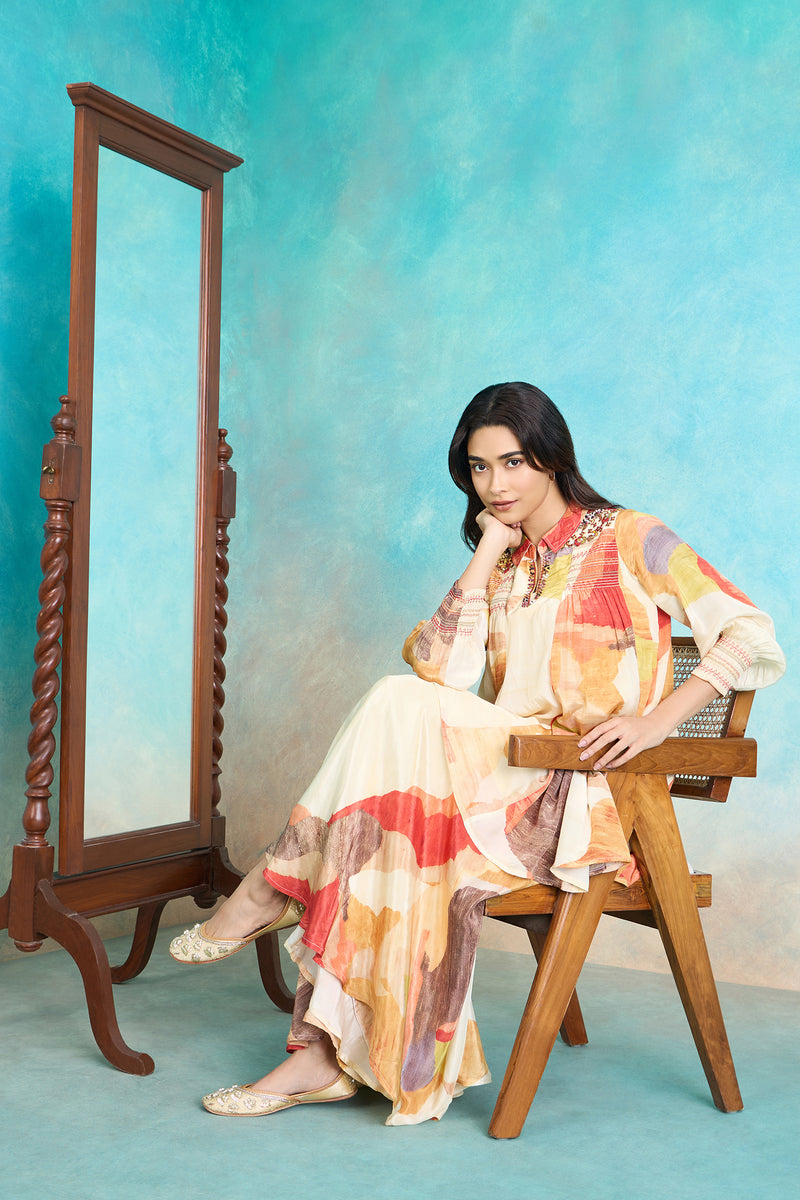The 'Amrita' Tunic-Palazzo Set