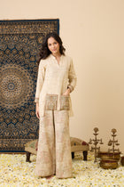 The 'Kapoor' Hand-Embroidered Bhagalpur Linen Silk Co-ord Set