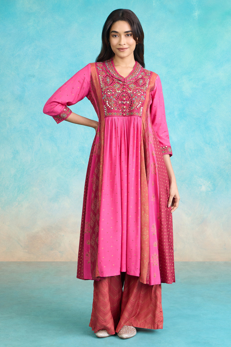 The 'Gulaab' Anarkali-Palazzo Set