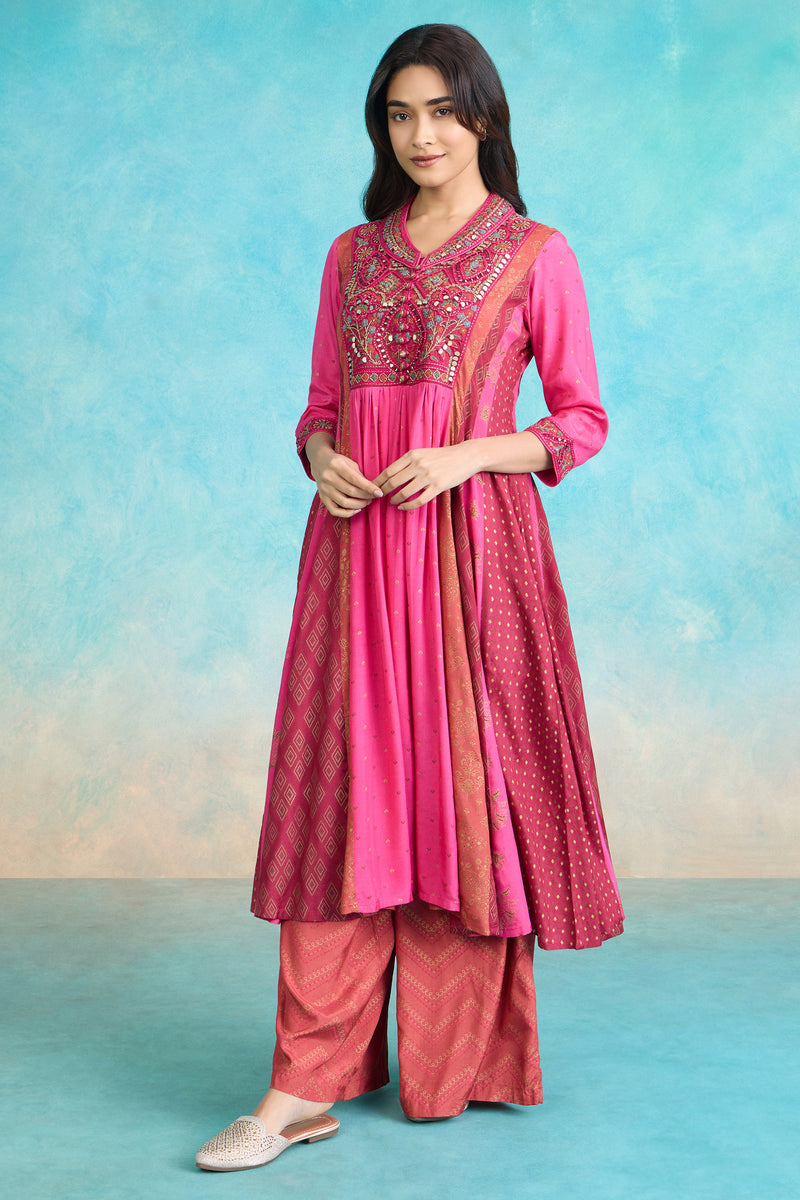 The 'Gulaab' Anarkali-Palazzo Set