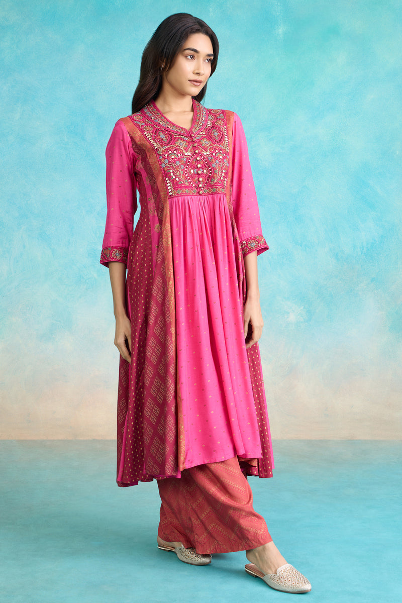 The 'Gulaab' Anarkali-Palazzo Set