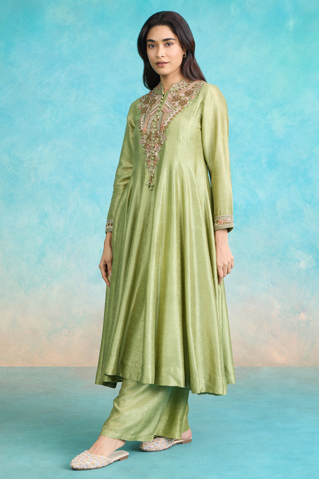 The 'Pista-Elaichi' Anarkali-Palazzo Set