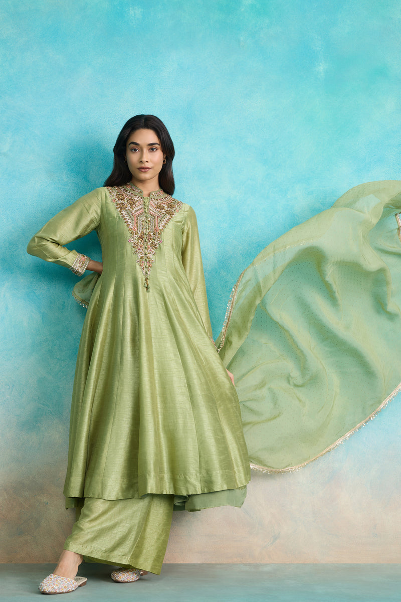 The 'Pista-Elaichi' Anarkali-Palazzo Set