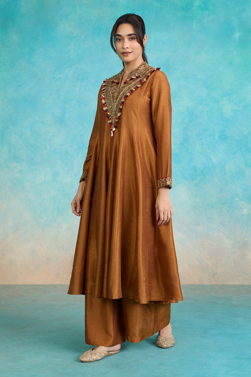 The 'Raktim' Anarkali-Palazzo Set