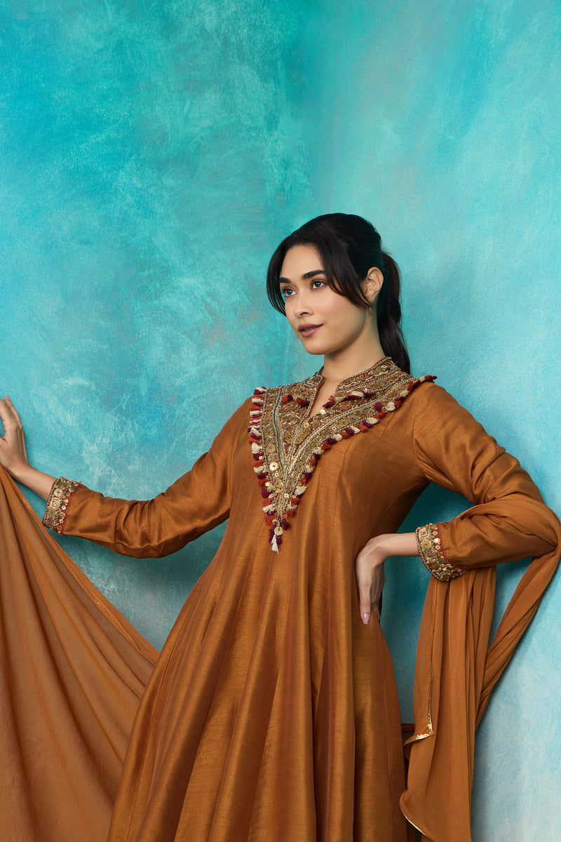 The 'Raktim' Anarkali-Palazzo Set