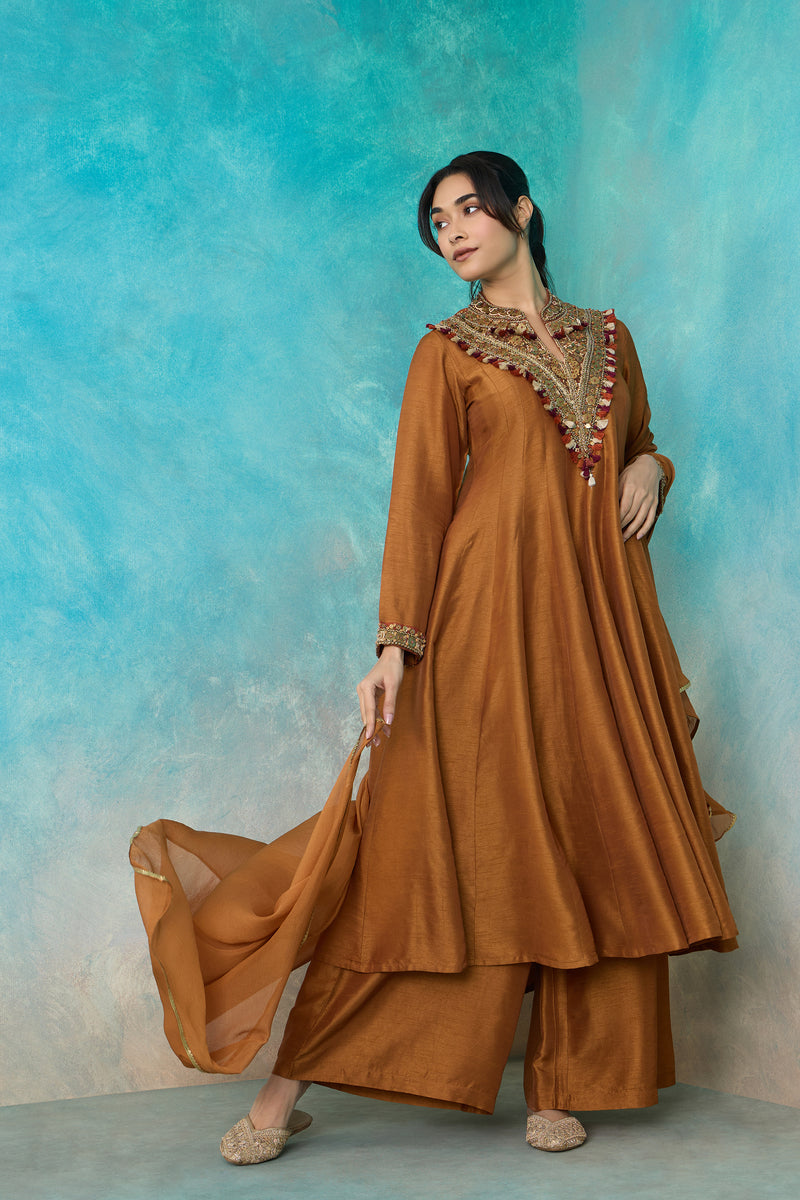 The 'Raktim' Anarkali-Palazzo Set