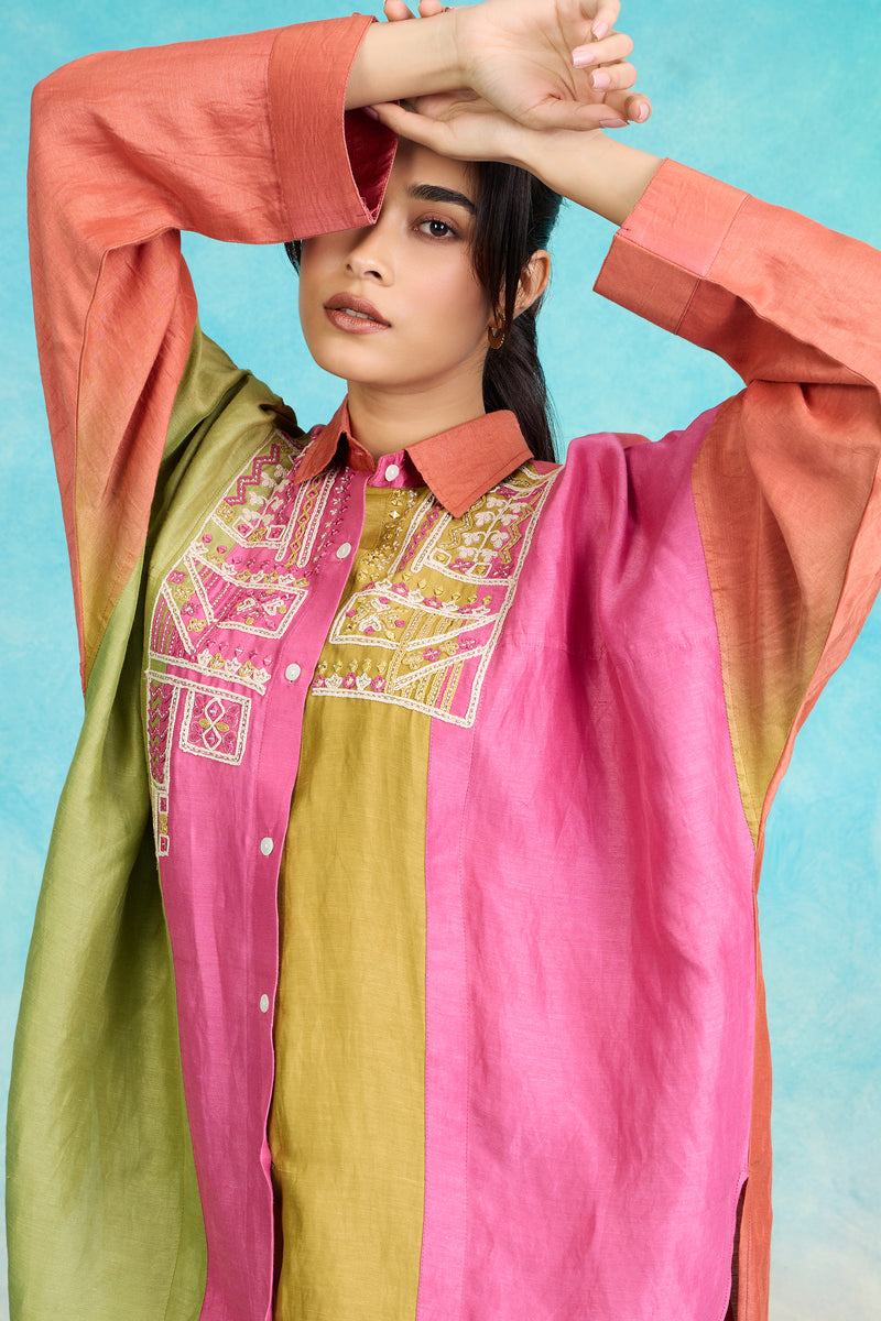 The 'Phulkari' Shirt-Palazzo Set