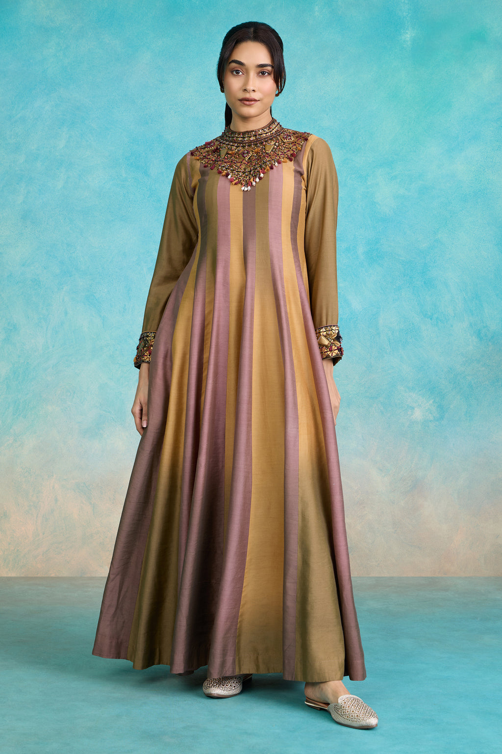 The 'Badaam-Jaamun' Anarkali-Gown
