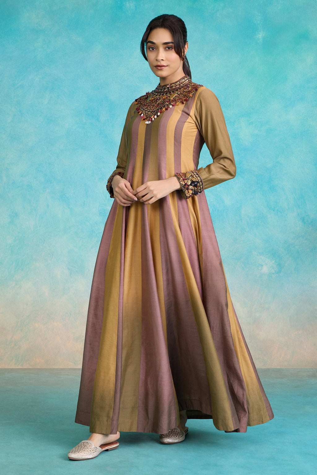 The 'Badaam-Jaamun' Anarkali-Gown