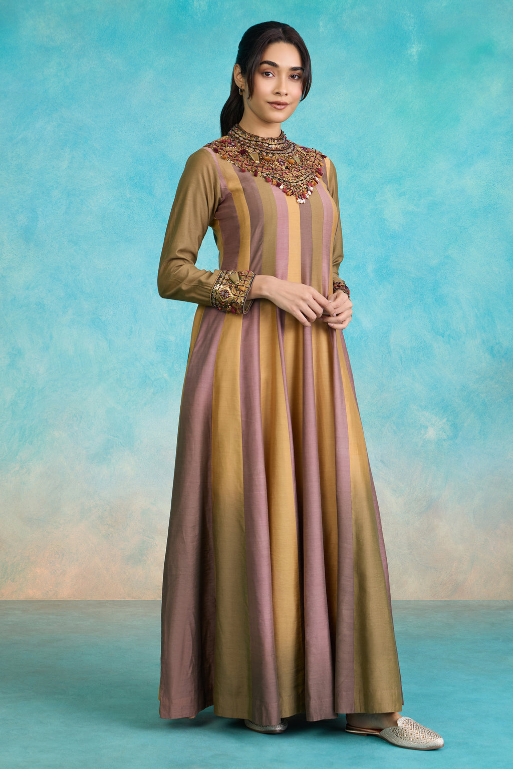 The 'Badaam-Jaamun' Anarkali-Gown