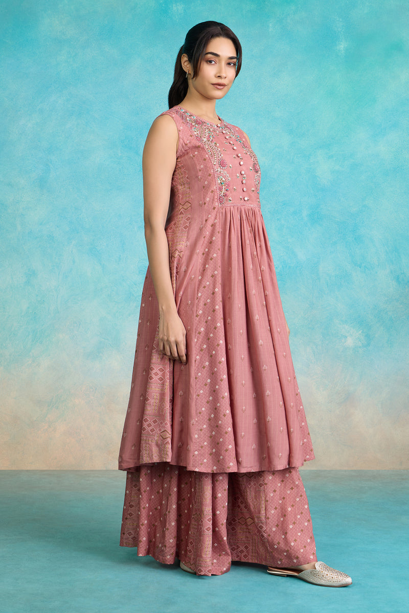 The 'Mitti-Gulab' Kurta-Palazzo Set