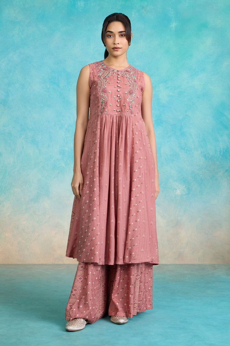 The 'Mitti-Gulab' Kurta-Palazzo Set