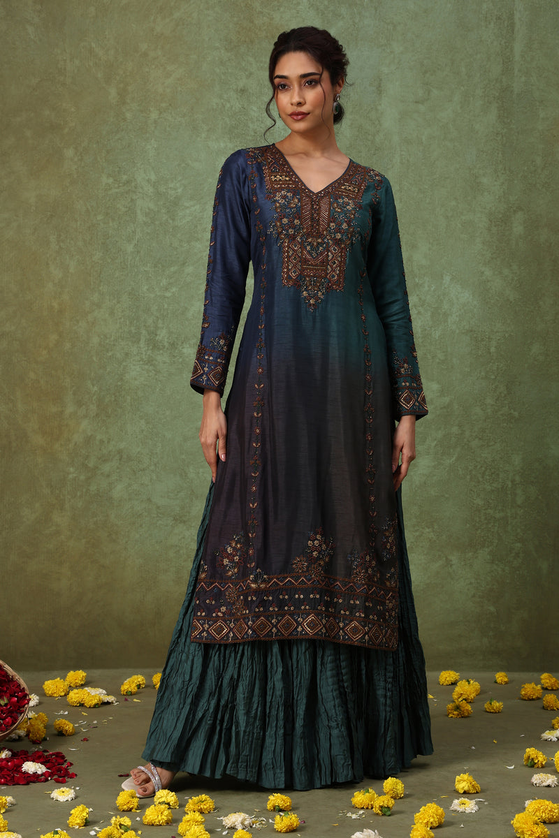 The 'Samudra' Kurta-Skirt Set