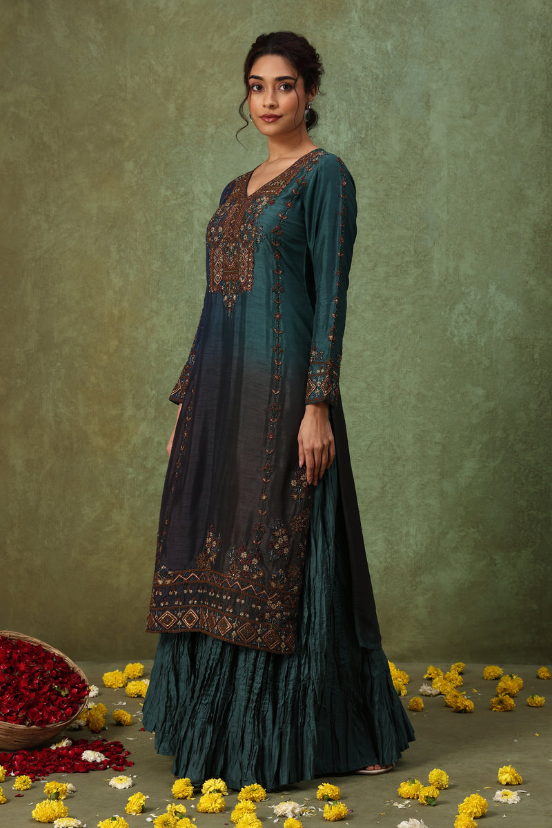 The 'Samudra' Kurta-Skirt Set