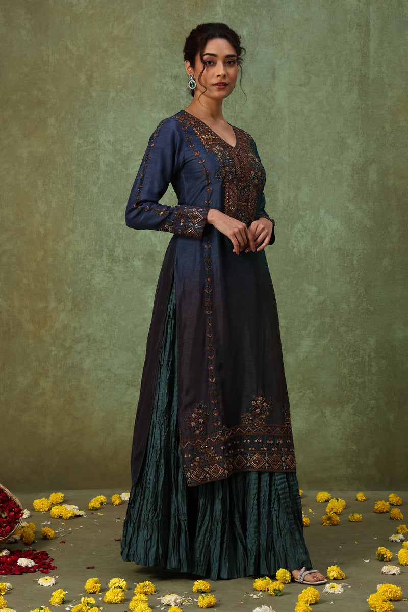 The 'Samudra' Kurta-Skirt Set