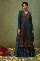 The 'Samudra' Raw Silk Kurta - Skirt Set - ilaaraThe 'Samudra' Raw Silk Kurta - Skirt Set
