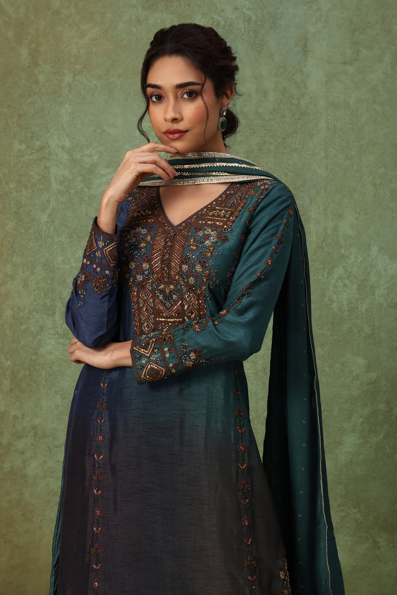 The 'Samudra' Kurta-Skirt Set