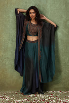 The 'Antariksh' Kaftan Crop-Top Set