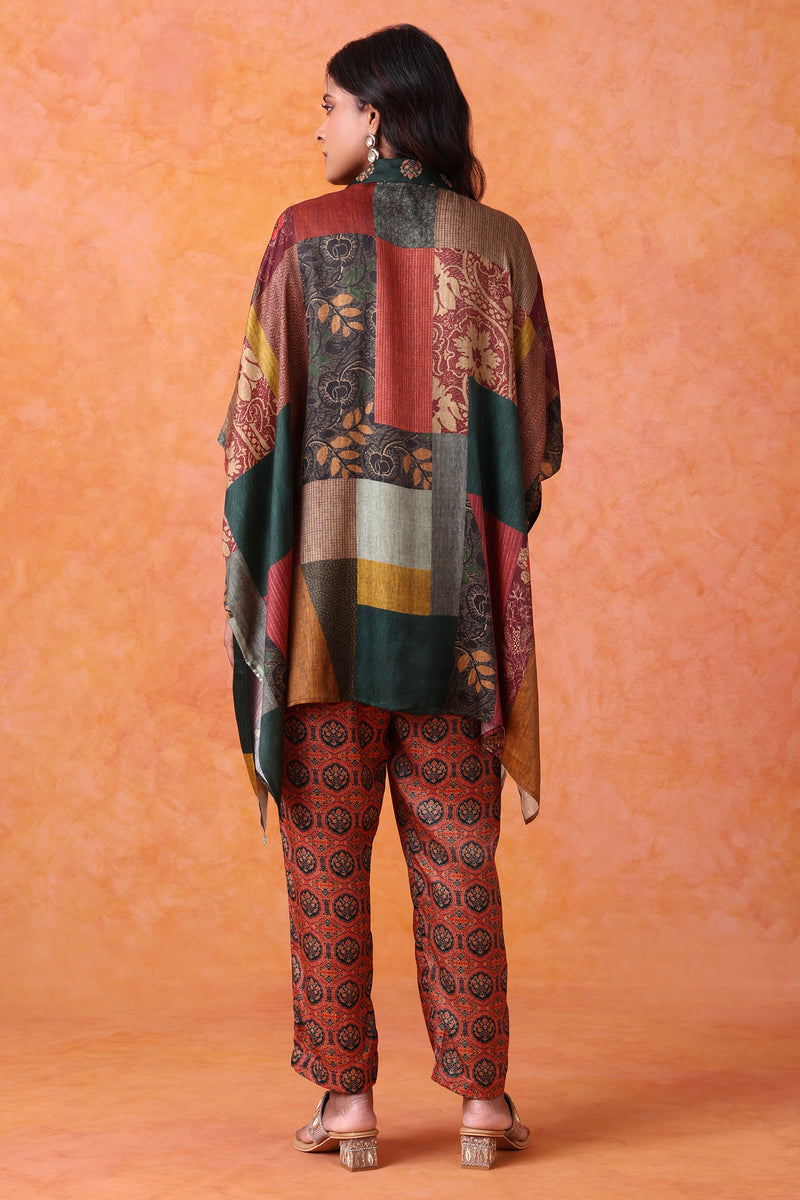 The 'Mehfil' Poncho-Trouser Set
