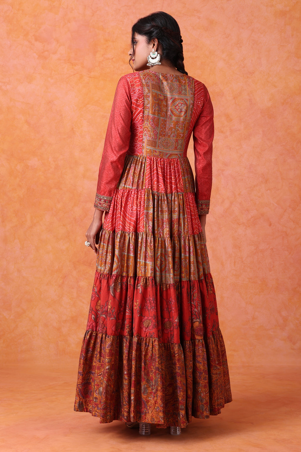 The 'Mihika' Hand-Embroidered Anarkali-Gown Set