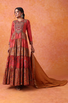The 'Mihika' Hand-Embroidered Anarkali-Gown Set