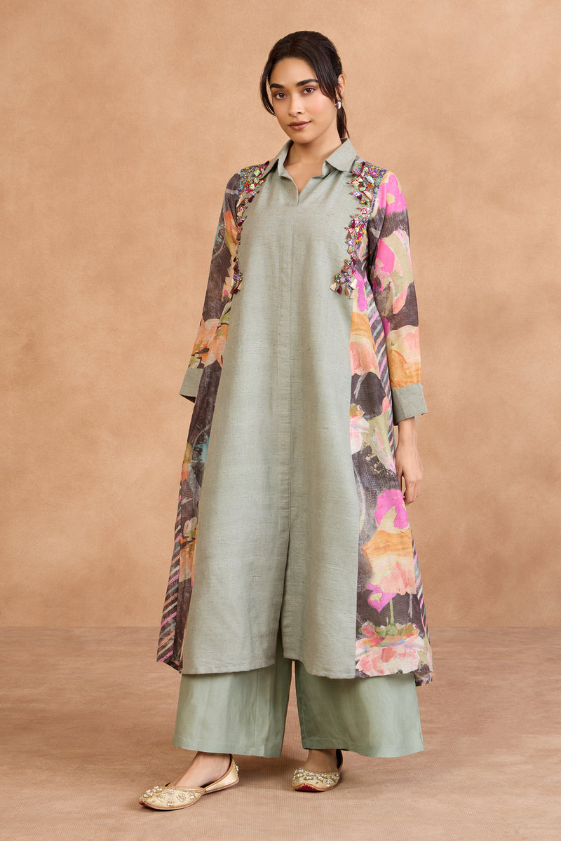 The 'Megh-Pushpa' Kurta-Pant Set