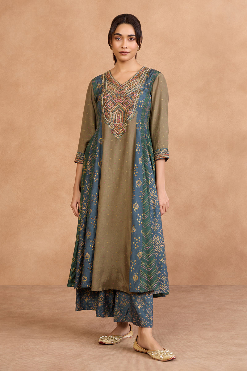The 'Jal-Aranya' Anarkali-Palazzo Set