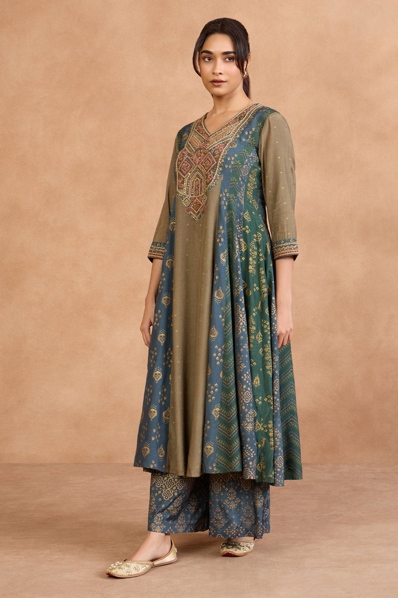 The 'Jal-Aranya' Anarkali-Palazzo Set