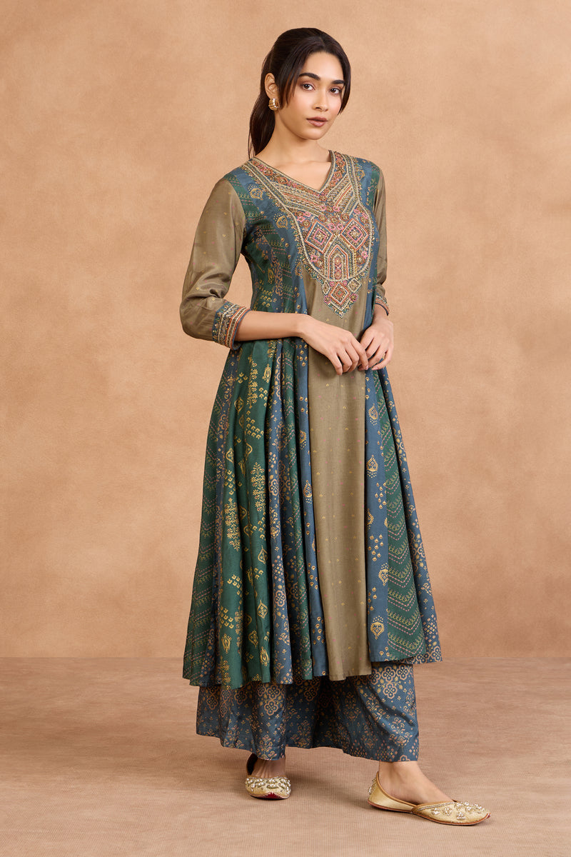 The 'Jal-Aranya' Anarkali-Palazzo Set