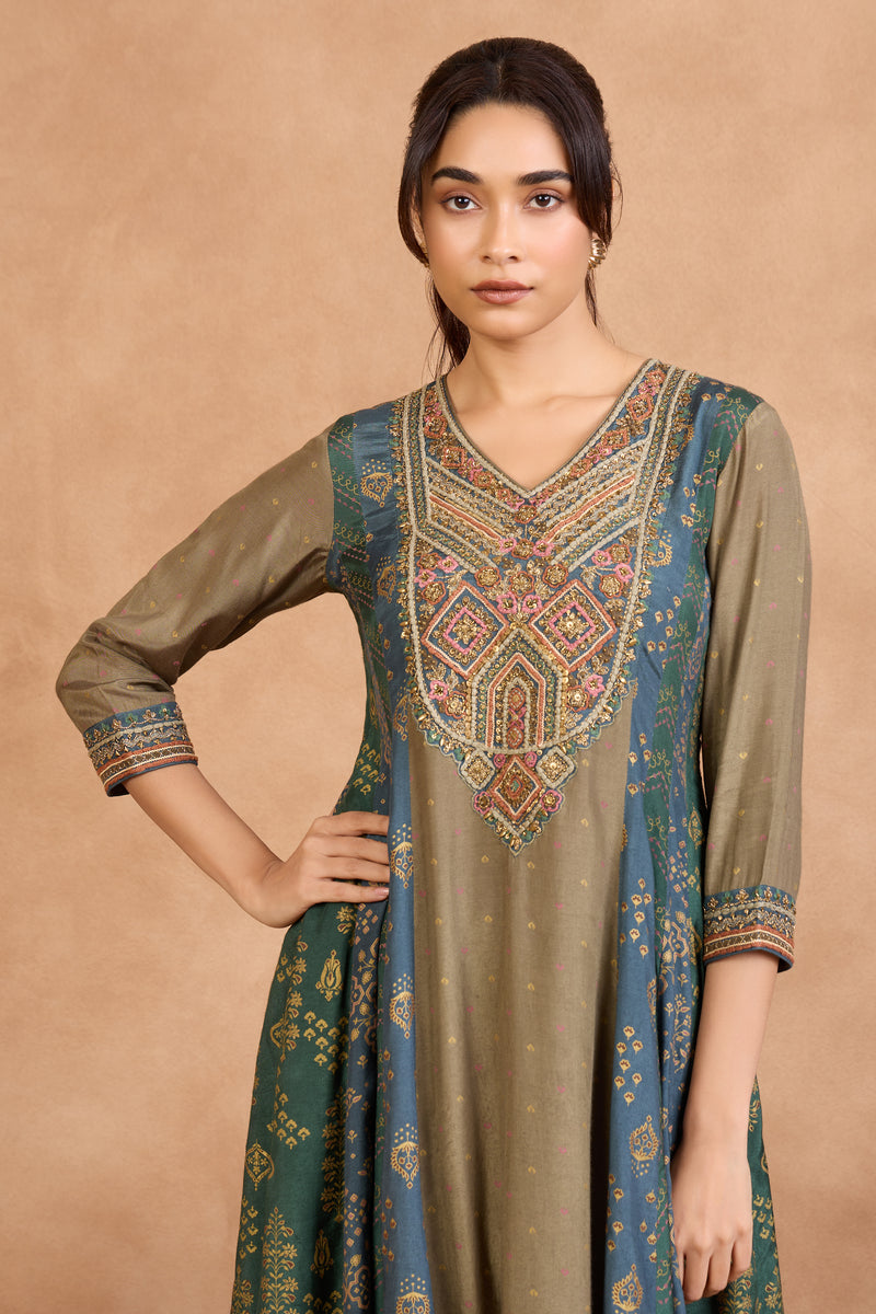 The 'Jal-Aranya' Anarkali-Palazzo Set