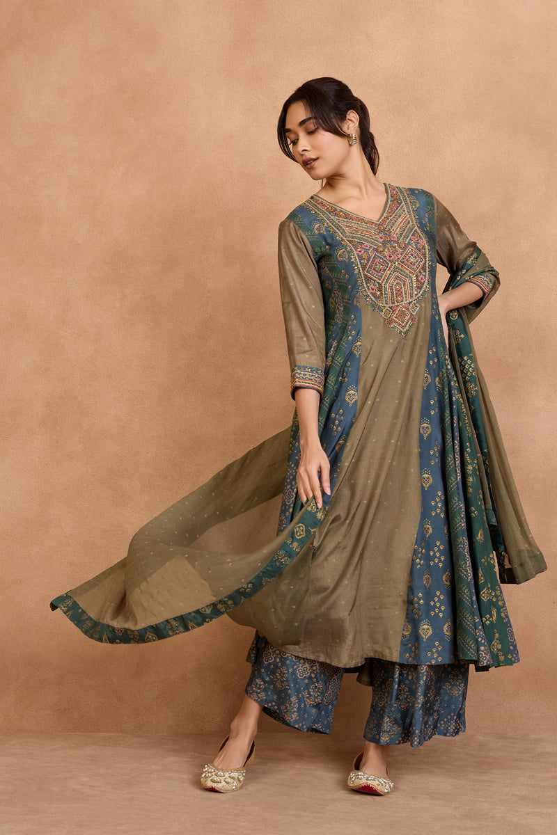 The 'Jal-Aranya' Anarkali-Palazzo Set