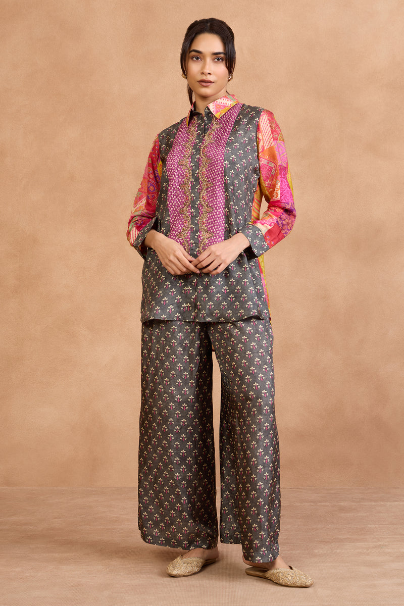 The 'Koyla-Phulwari' Shirt-Pant Set