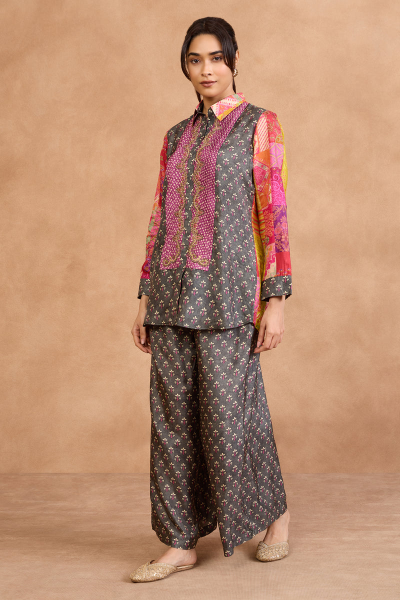 The 'Koyla-Phulwari' Shirt-Pant Set