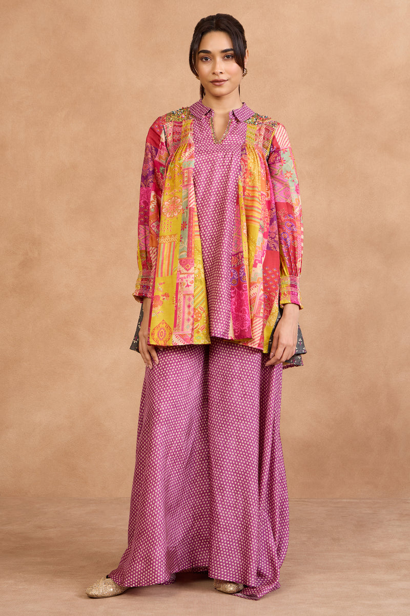 The 'Gulabi-Basant' Kurta-Palazzo Set