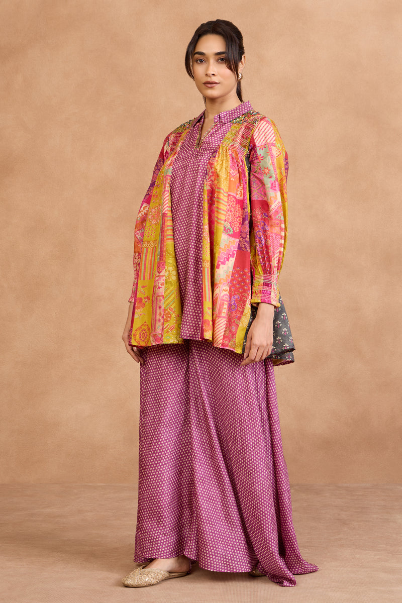 The 'Gulabi-Basant' Kurta-Palazzo Set