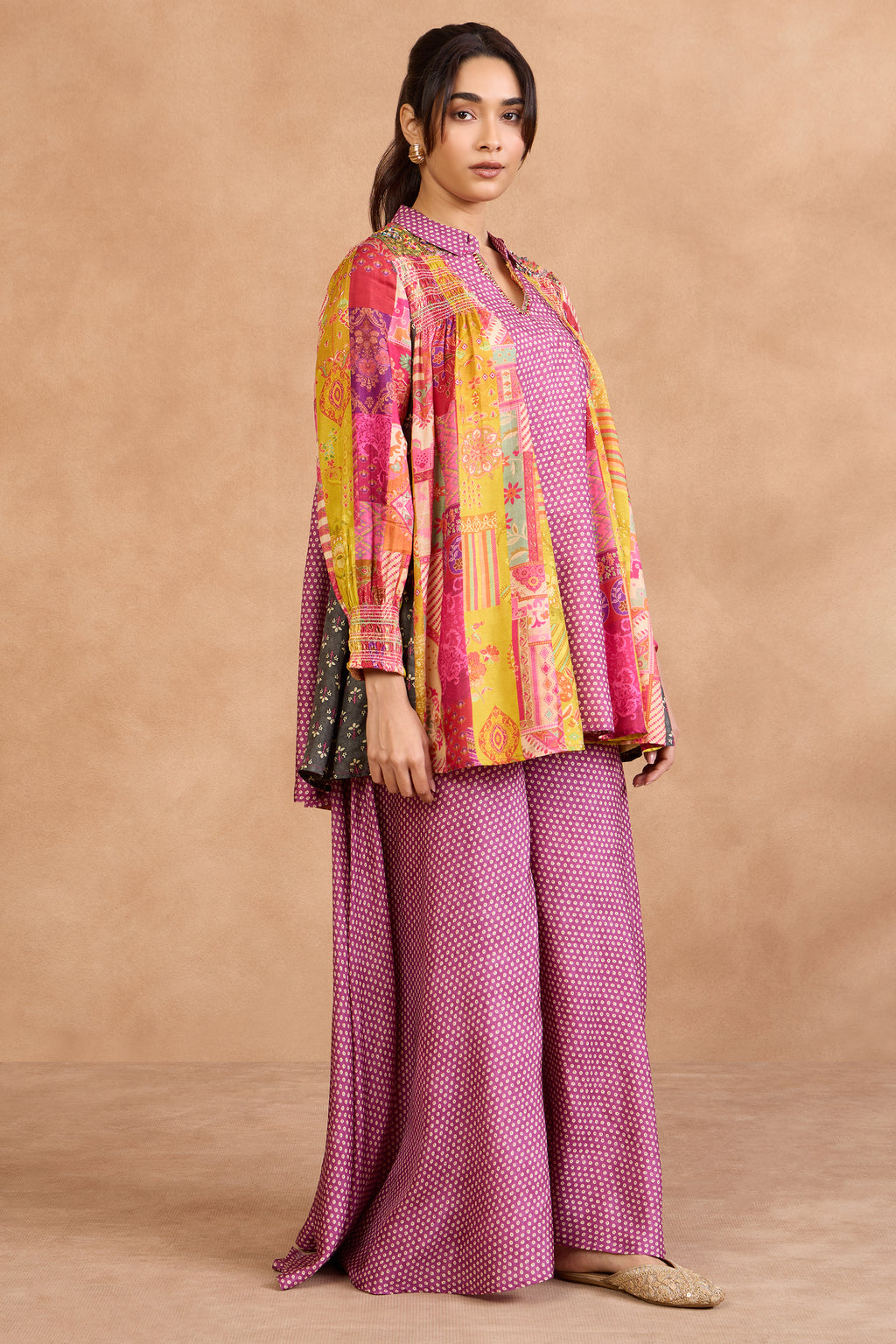 The 'Gulabi-Basant' Kurta-Palazzo Set