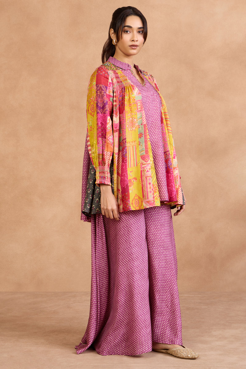 The 'Gulabi-Basant' Kurta-Palazzo Set