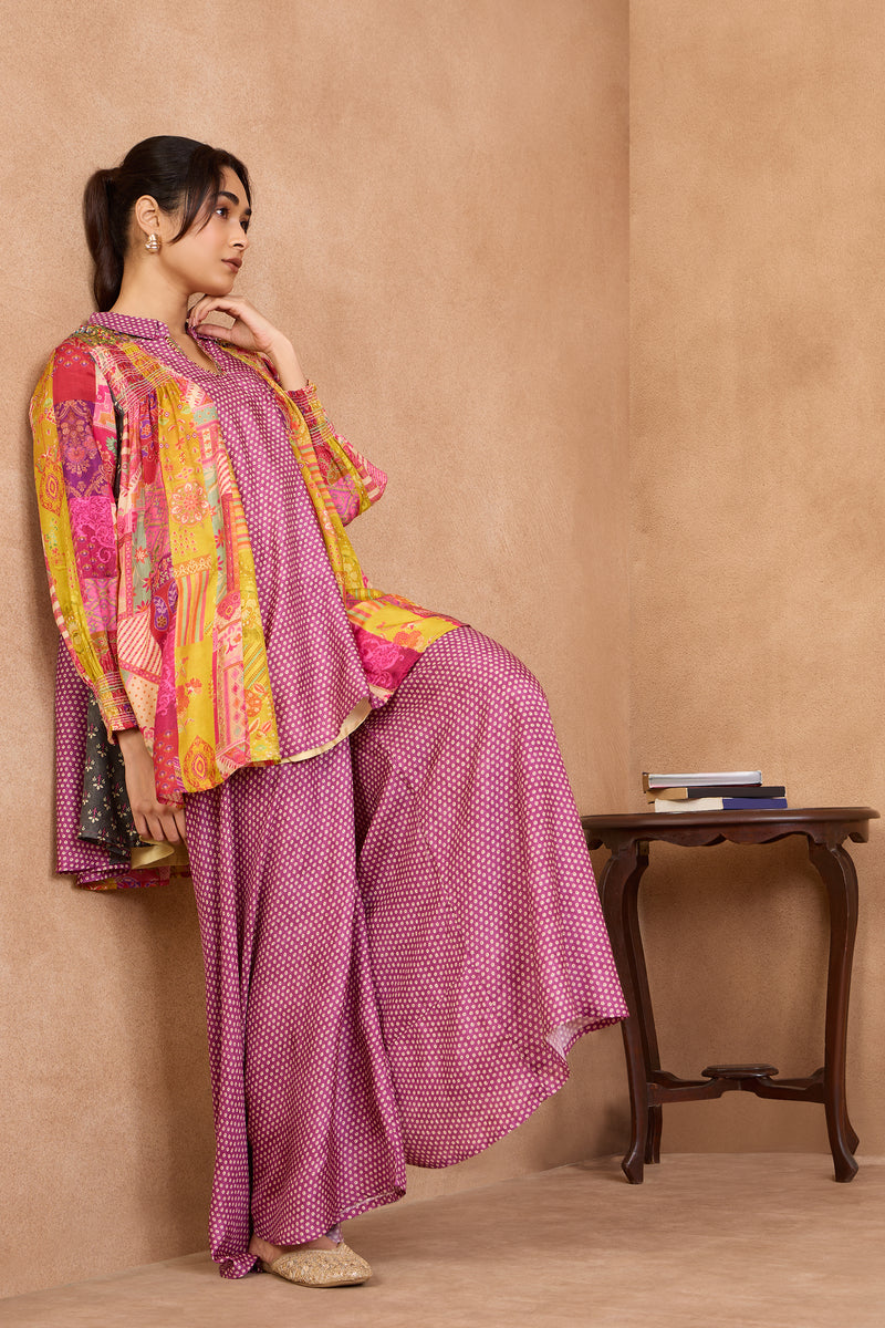 The 'Gulabi-Basant' Kurta-Palazzo Set