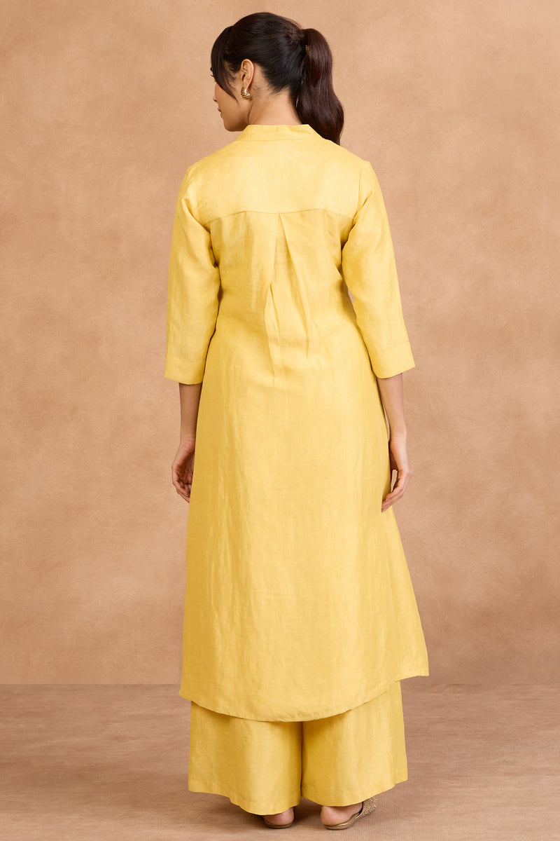 The 'Nimbu' Pocket Kurta-Palazzo Set
