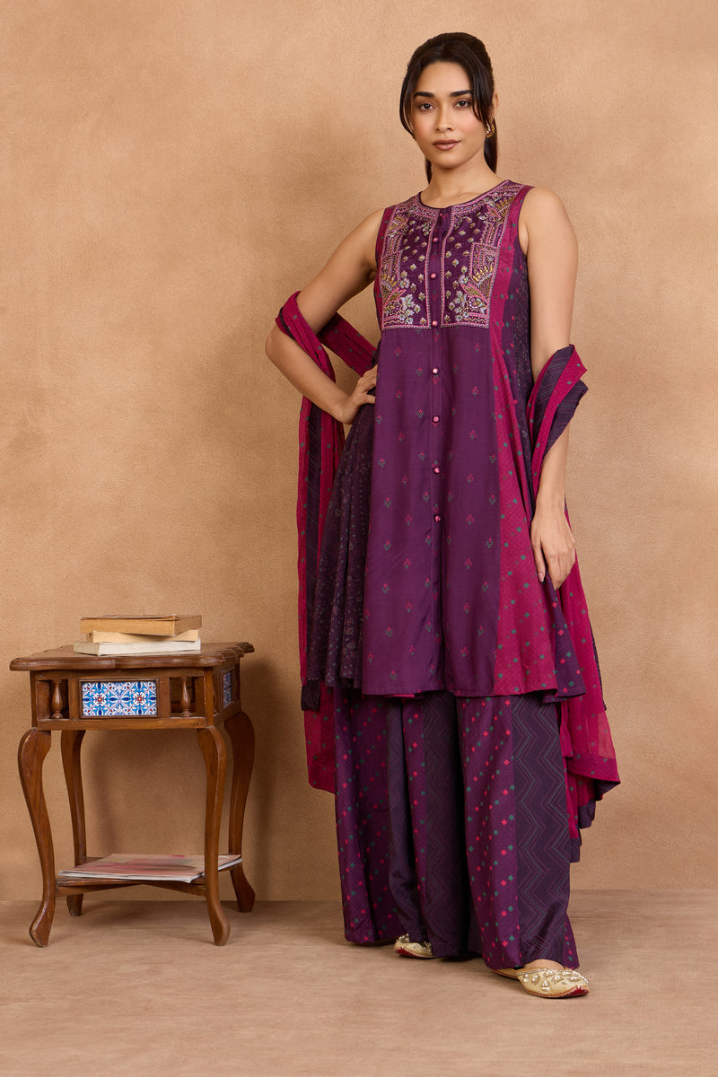 The 'Jamun' Kurta-Palazzo Set