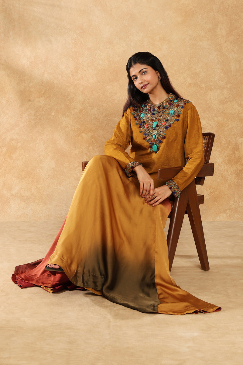 The 'Amaira' Stone & Metalwork Lehenga Set