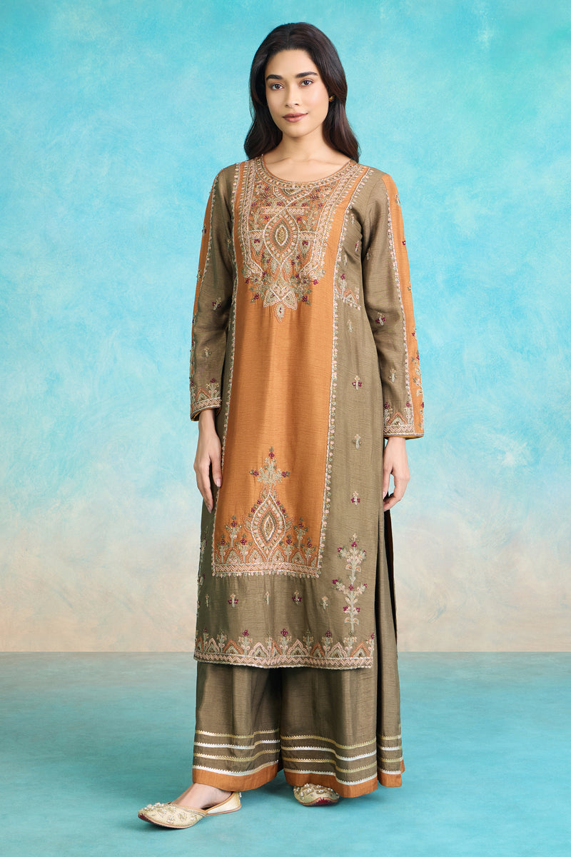 The 'Abiri-Genda' Kurta-Palazzo Set