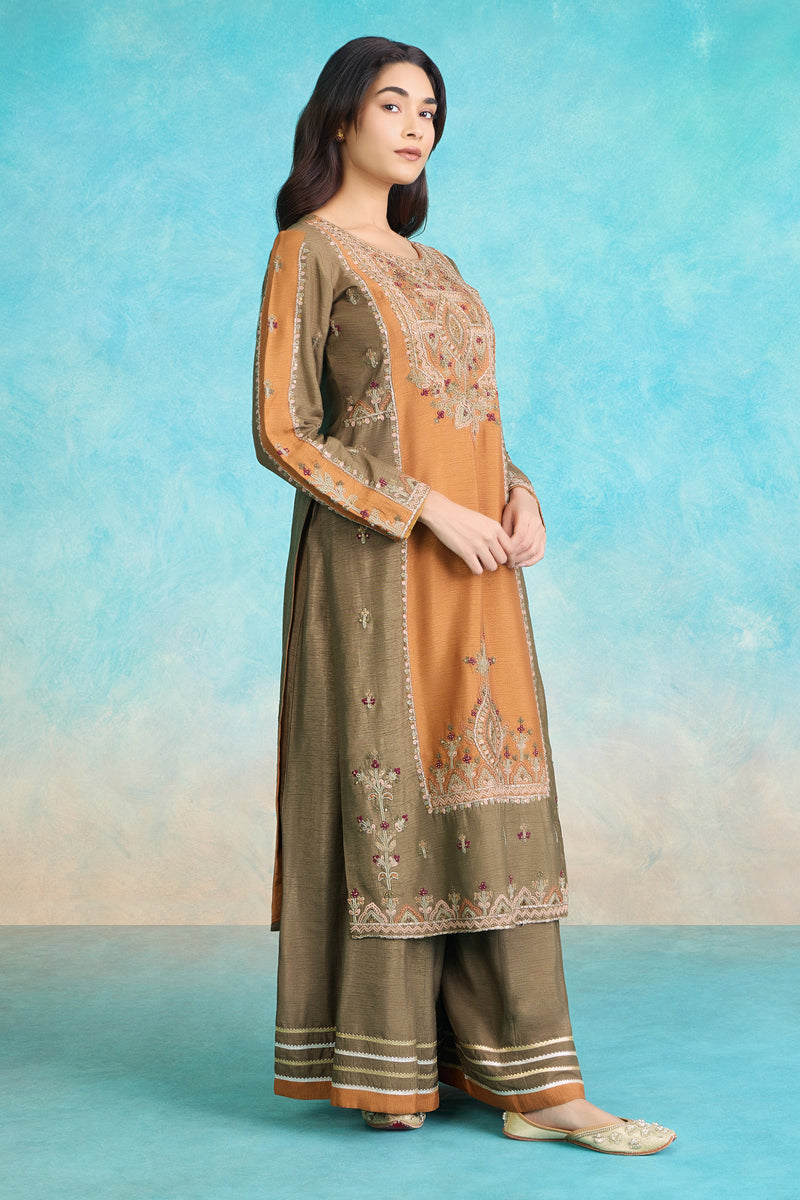 The 'Abiri-Genda' Kurta-Palazzo Set