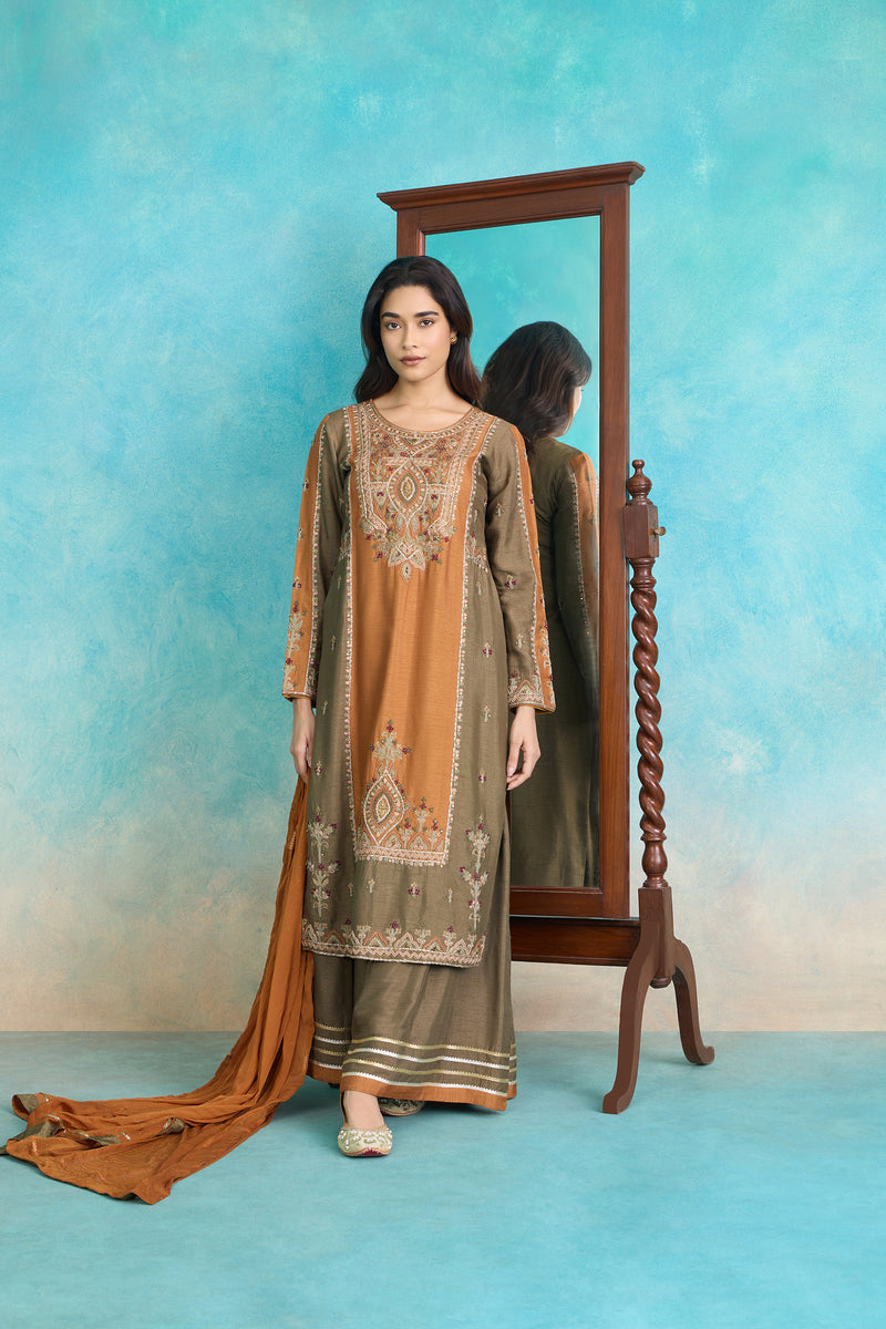 The 'Abiri-Genda' Kurta-Palazzo Set