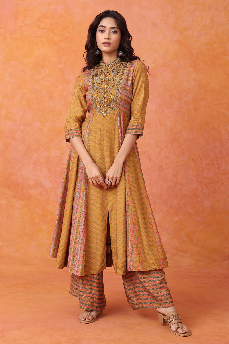 The 'Heer' Hand-Embroidered Anarkali Set