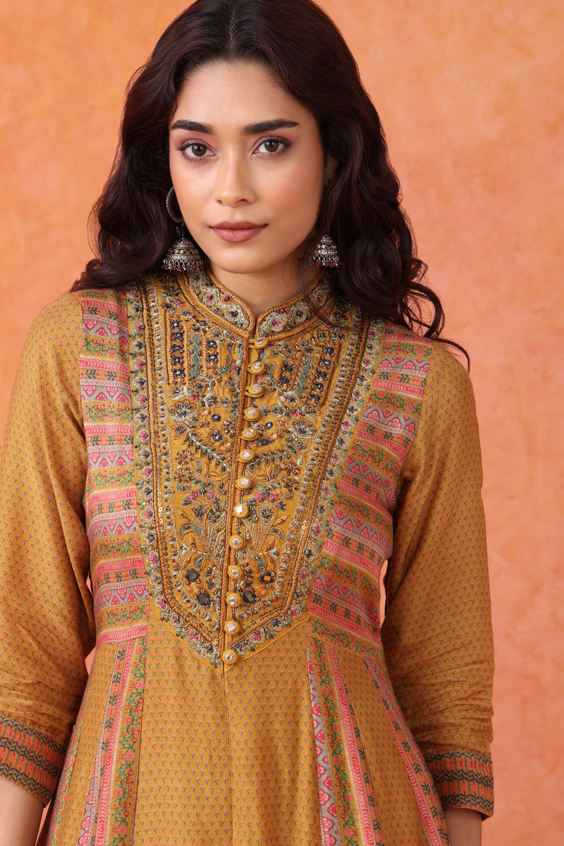 The 'Heer' Hand-Embroidered Anarkali Set