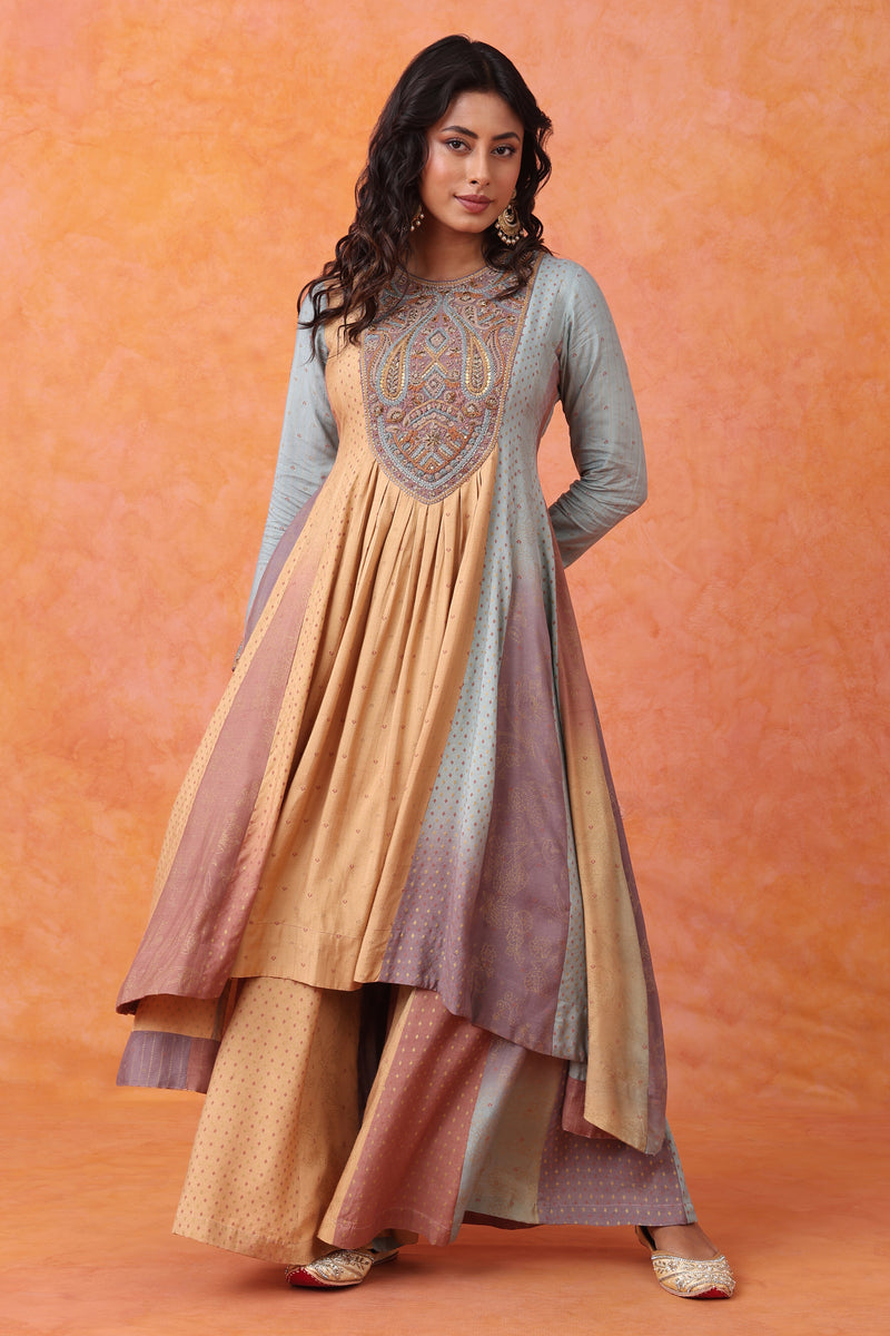 The 'Prabhaat' Anarkali-Palazzo Set