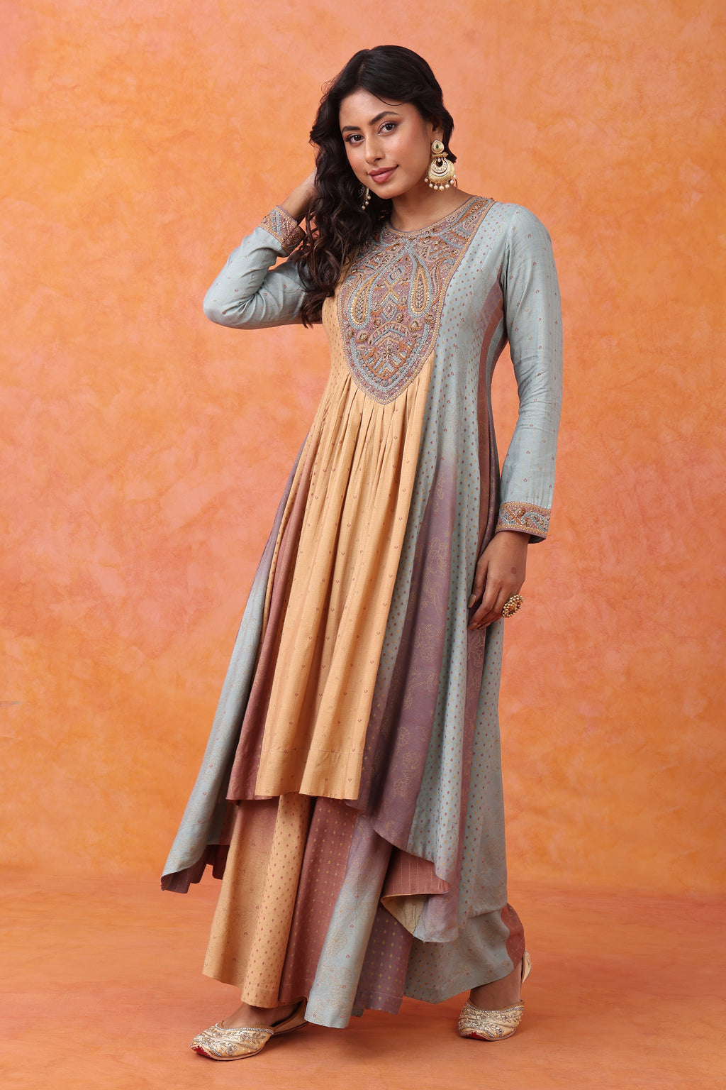 The 'Prabhaat' Anarkali-Palazzo Set