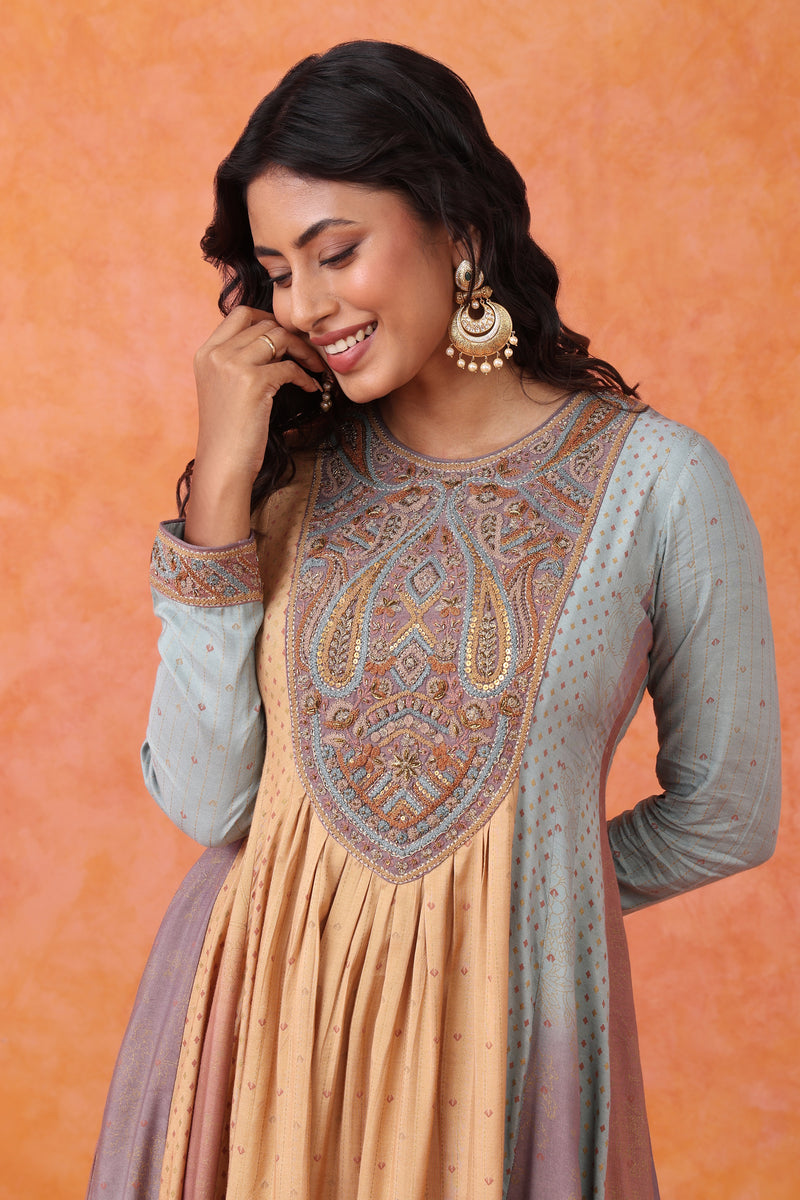 The 'Prabhaat' Anarkali-Palazzo Set