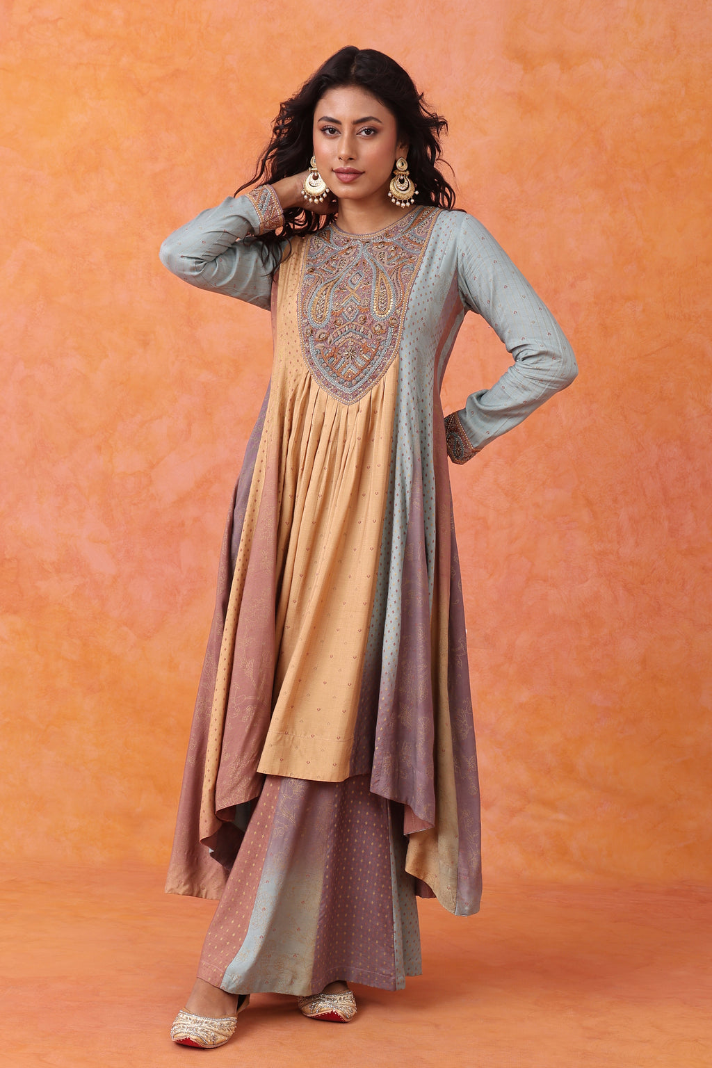 The 'Prabhaat' Anarkali-Palazzo Set